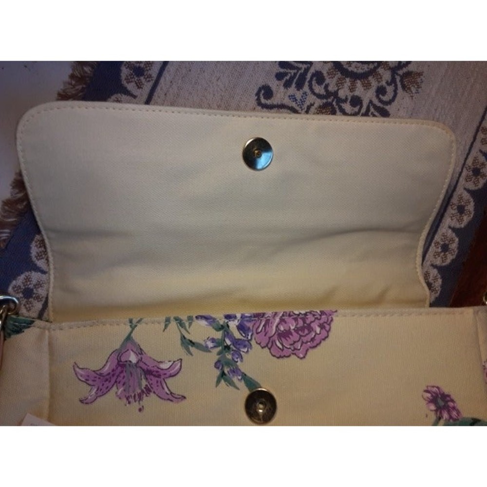 Jaclyn Smith Spring Fresh Yellow & Lilac Shoulder Bag NWT Vintage Stock - Picture 10 of 11